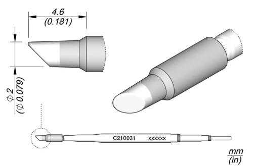 Bevel Cartridge Ø 2