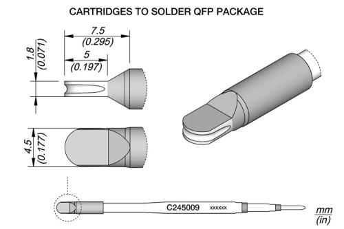 Cartucho de Arrasto Qfp 4,5 X 1,8