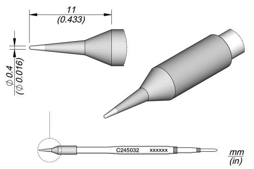Cartucho Cónico Ø 0,4
