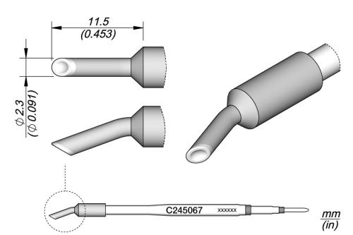 Colher Cartucho Ø 2,3