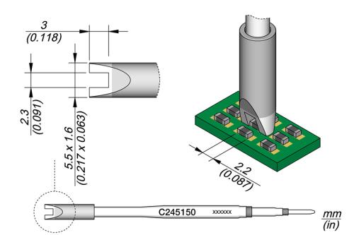 Ponta para Desoldar Chips 2.2