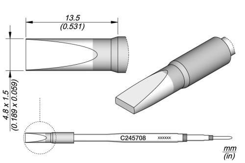 Cartucho de Cinzel 4,8 X 1,5 Ht