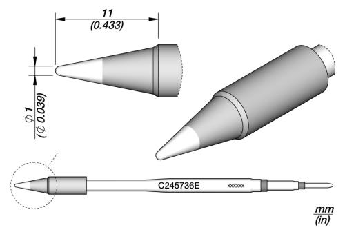 Cartucho Cónico Ø 1