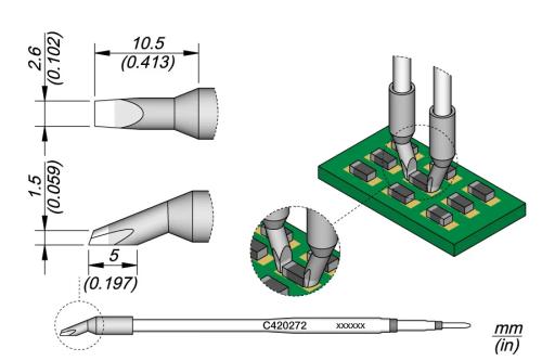 Ponta para Desoldar Chips 2.6