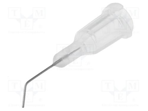 Agulha: em a&ccedil;o, 0,5, Tamanho: 27, curvada &acirc;ngulo .