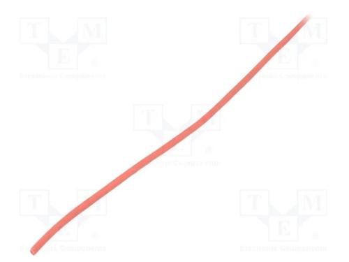 Tubo termoretr&aacute;ctil, sem cola, 2: 1, 1,2mm, verme.