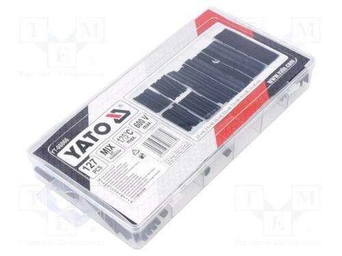 Conjunto de tubos termoencolh&iacute;veis, 2: 1, preta, .