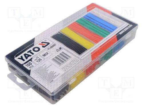 Conjunto de tubos termoencolh&iacute;veis, 100unid.