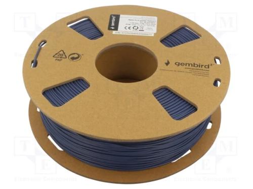 Filamento: PLA-MATT, 1,75mm, azul marinho, 190÷22.