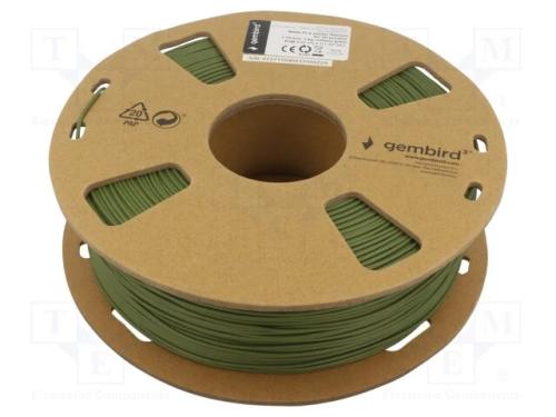 Filamento: PLA-MATT, 1,75mm, military green, 190÷.
