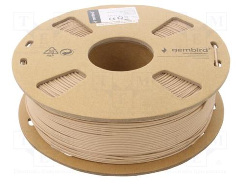 Filament: PLA, 1.75mm, wood-like, 190÷220C, 1kg