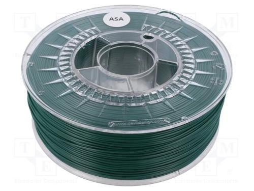 Filamento: ASA, 1,75mm, race green, 230÷240C, 1kg.