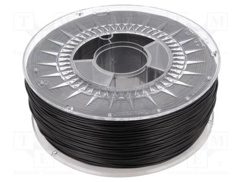 Filamento: HIPS, : 1,75mm, preta, 230÷240C, 1kg, .