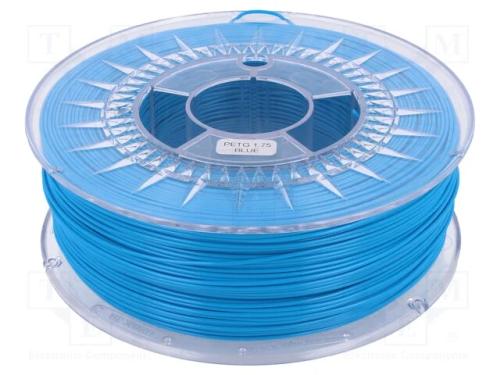 Filamento: PET-G, : 1,75mm, azul, 220÷250C, 1kg