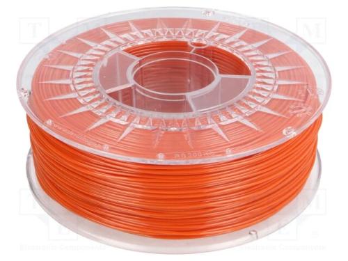 Filamento: PET-G, : 1,75mm, cor de laranja (escur.