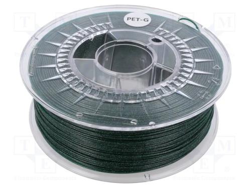 Filamento: PET-G, : 1,75mm, verde, 220÷250C, 1kg