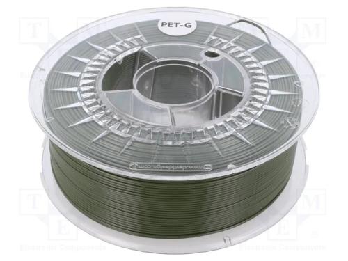 Filamento: PET-G, : 1,75mm, verde azeitona, 220÷2.