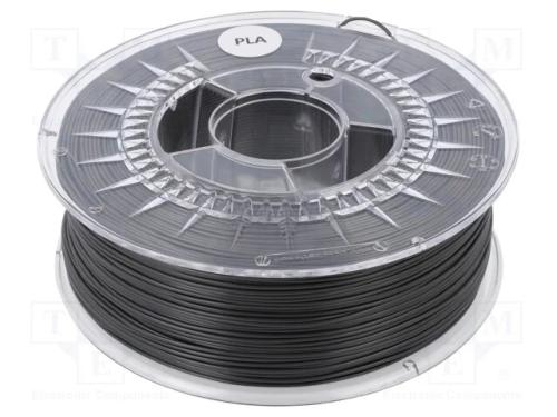 Filamento: PLA, : 1,75mm, cinzento escuro, 200÷23.