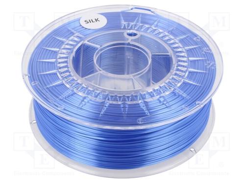 Filamento: SILK, : 1,75mm, azul, 225÷245C, 1kg