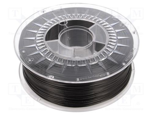 Filamento: TPU, : 1,75mm, preta, 210÷230C, 1kg