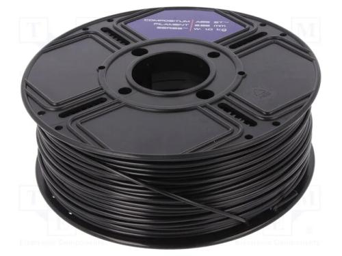 Filamento: Abs St, 2,85mm, Preta, 240c, 1kg, Temp.Da Mesa: 100c
