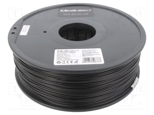Filamento: ABS PRO, 1,75mm, preta, 220÷260C, 1kg