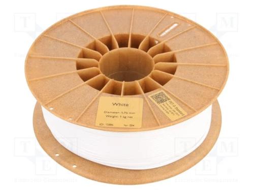 Filamento: PET-G, 1,75mm, branca, 220÷250C, 1kg