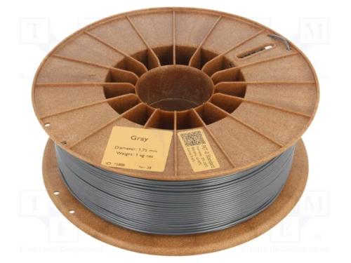 Filamento: PET-G, 1,75mm, cinzenta, 220÷250C, 1kg