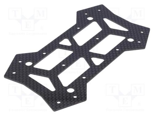 Parte de Substituição: Placa Inferior, Fibra de Carbono