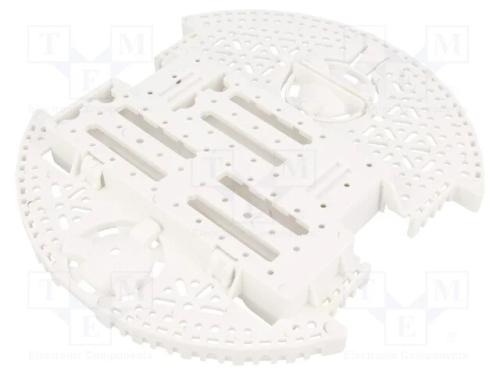 Chassis de Rodas, Pololu Romi, Branca, 3÷6vdc, Núm.Mot: 2