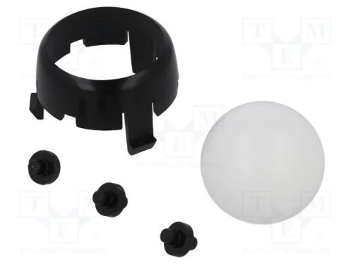 Esfera de Suporte, Preta, Conjunto: Esfera,Carcaça, Por Encaixe