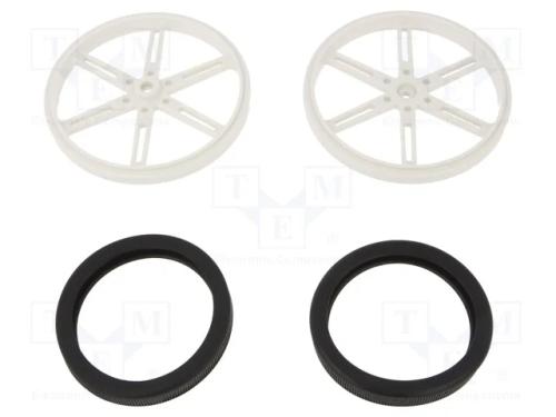 Roda, Branca, Eixo: Serrilhada, Por Encaixe,Roscado, : 90mm