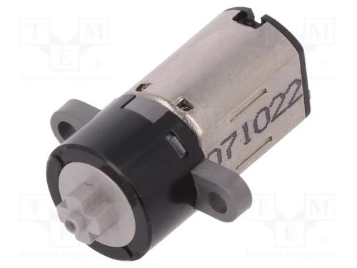 Motor: DC, com transmissão, 6VDC, 500mA, 96rot./m.