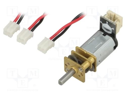 Motor: DC, com transmissão, 1÷6VDC, 350mA, Eixo: .