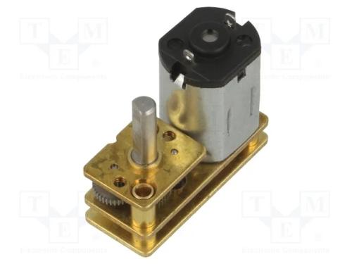 Motor: DC, com transmissão plástica, 6VDC, 250mA,.