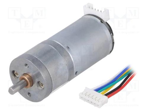 Motor: DC, com encoder,com transmissão, 12VDC, 5,.