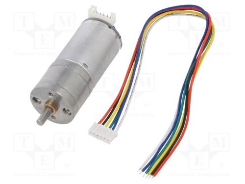 Motor: DC, com encoder,com transmissão, 6VDC, 3,2.