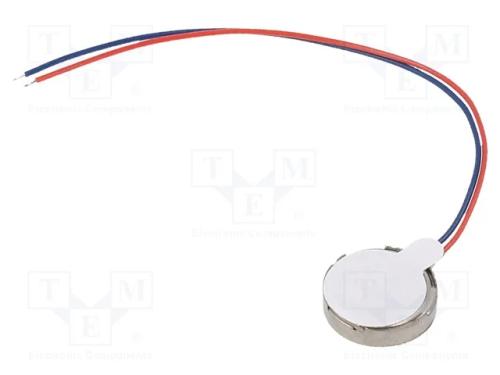 Motor: DC, vibratórios, 1,5÷4,2VDC, 50mA, 10x2,7mm
