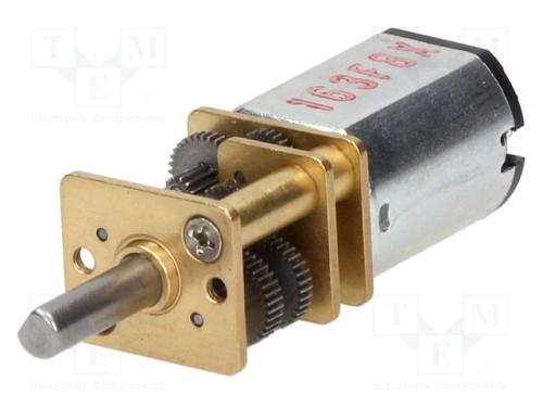 Motor: DC, com transmissão, HP, 6VDC, 1,6A, Eixo:.