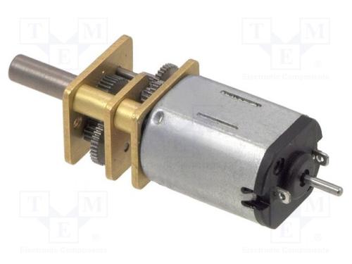 Motor: DC, com transmissão, HP, 6VDC, 1,6A, Eixo:.