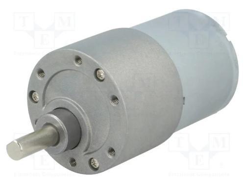 Motor: DC, com transmissão, 6÷12VDC, 5,5A, Eixo: .