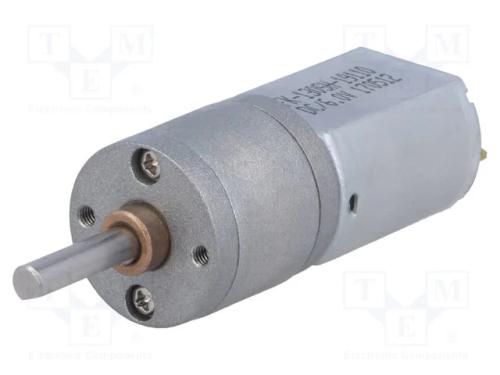 Motor: DC, com transmissão, 6VDC, 2,9A, Eixo: inc.