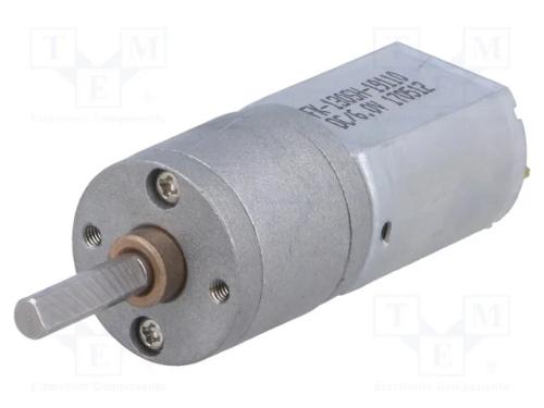 Motor: DC, com transmissão, 6VDC, 2,9A, Eixo: inc.