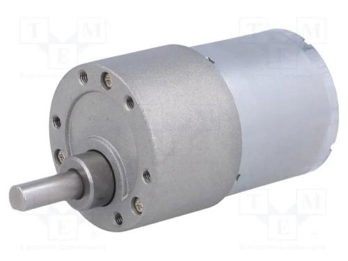 Motor: DC, com transmissão, 6÷12VDC, 5,5A, Eixo: .