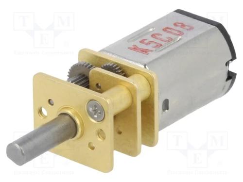 Motor: DC, com transmissão, HP, 6VDC, 1,6A, Eixo:.