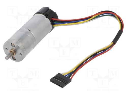 Motor: DC, com encoder,com transmissão, HP, 12VDC.