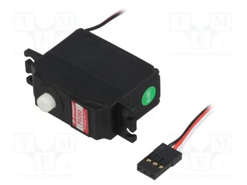 Motor: servomecanismo, 4,8÷6VDC, mini, analógico,.