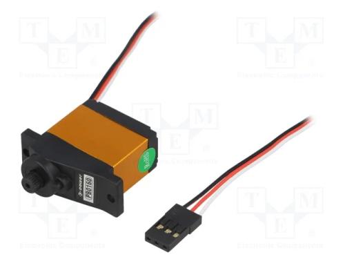 Motor: servomecanismo, 4,8÷6VDC, micro, analógico.