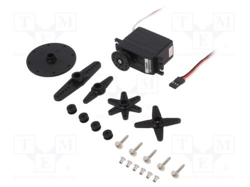 Motor: servomecanismo, 4,8÷6VDC, standard, analóg.