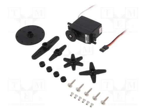 Motor: servomecanismo, 4,8÷6VDC, standard, analóg.